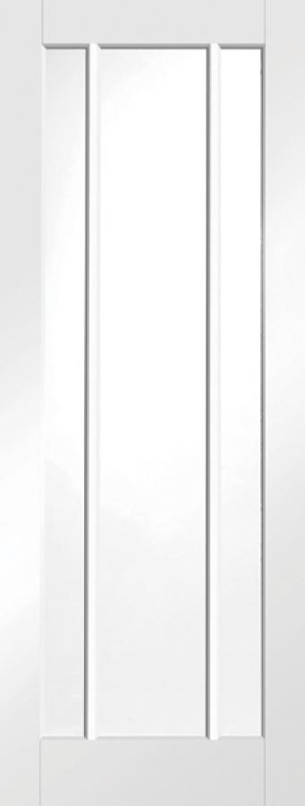 Worcester Internal White Primed Door with Clear Glass